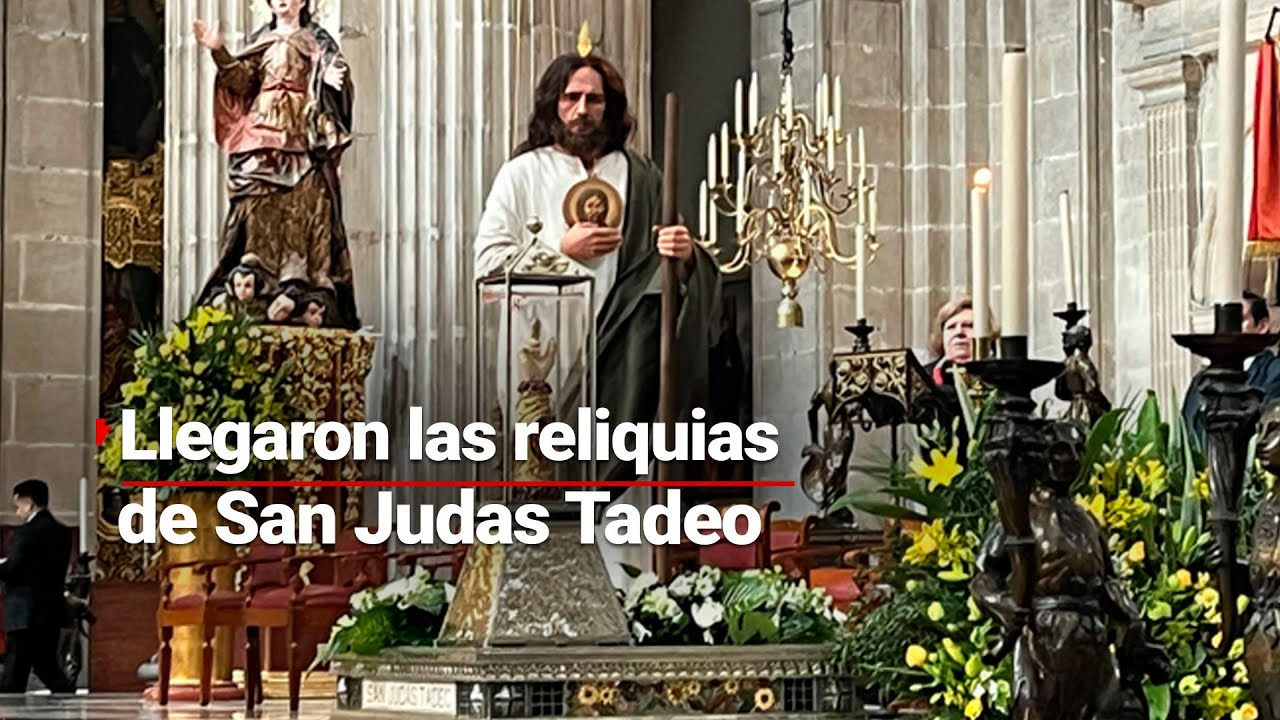 YA ESTÁN EN MÉXICO | Así fue la llegada a CDMX de las Reliquias de San Judas Tadeo desde Italia