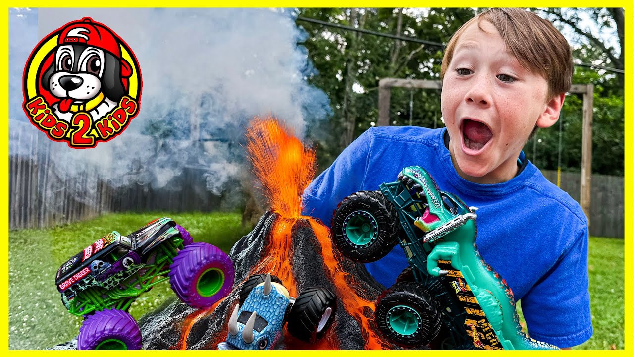 Monster Jam & Hot Wheels Monster Trucks 🌋 VOLCANO EXPLOSION COMPILATION