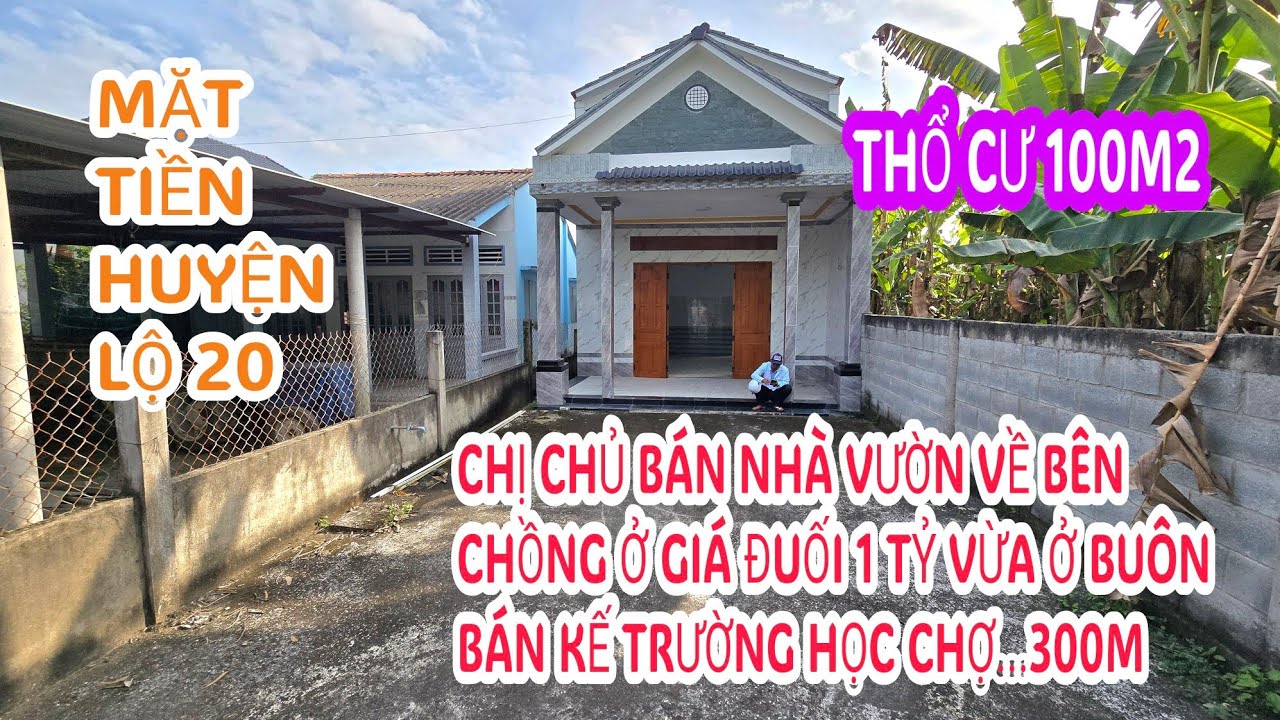 MS:25339 Nhà vườn có thổ cư sẵn - Mặt tiền nhựa xe tải chổ ở an ninh và buôn bán kinh doanh được.