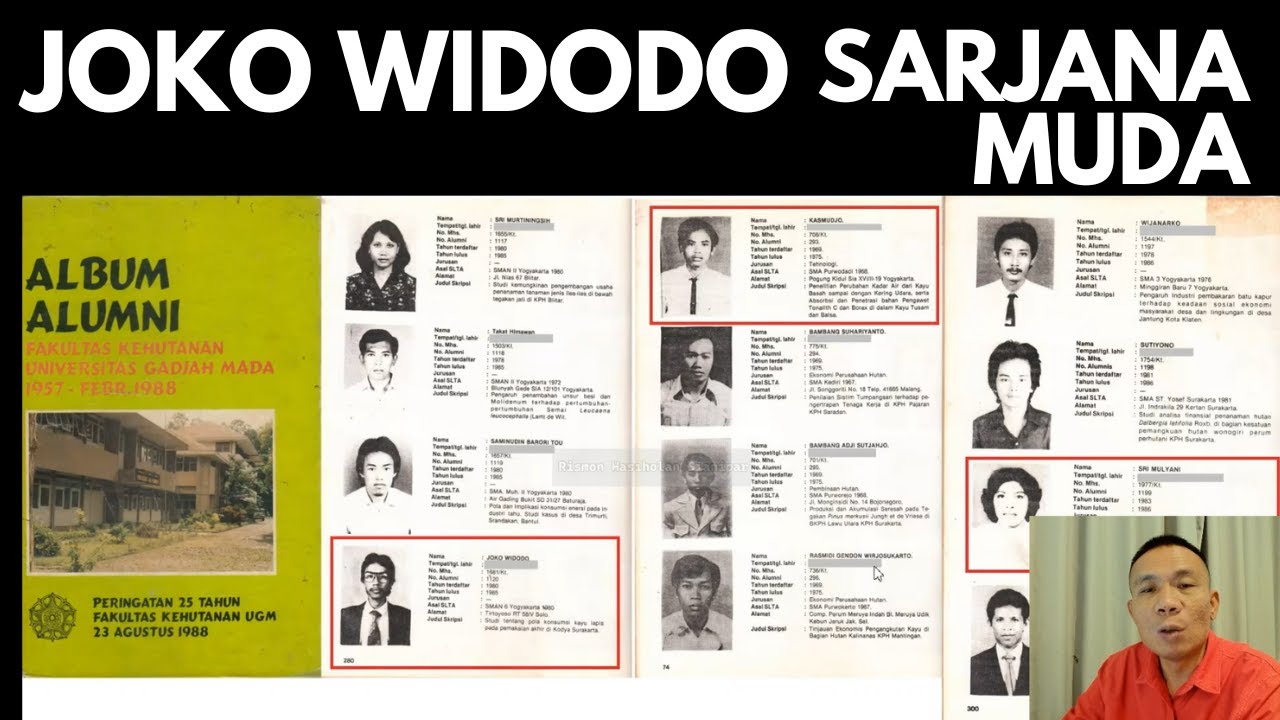 🔴JOKO WIDODO SARJANA MUDA, TRANSKRIP NILAI DAN YUDISIUM SARJANA MUDA❗