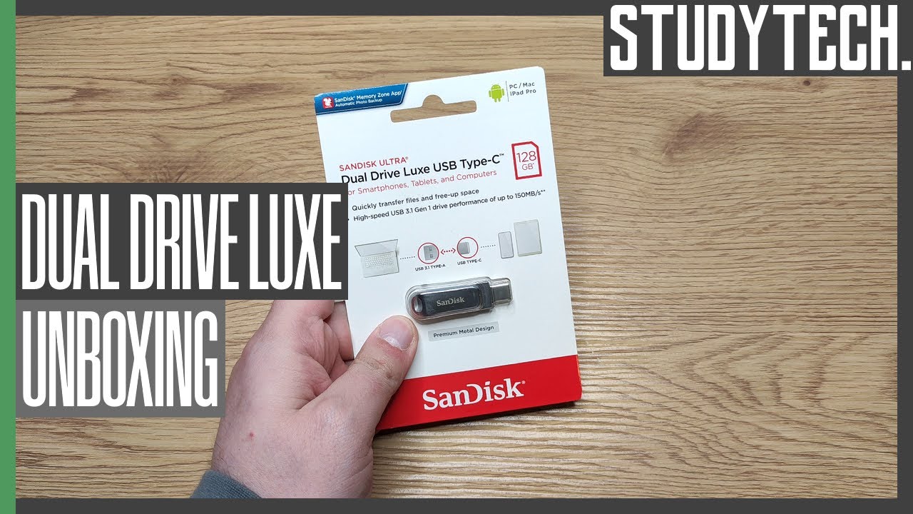 Unboxing SanDisk Dual Drive Luxe [4K/Deutsch] #studytech