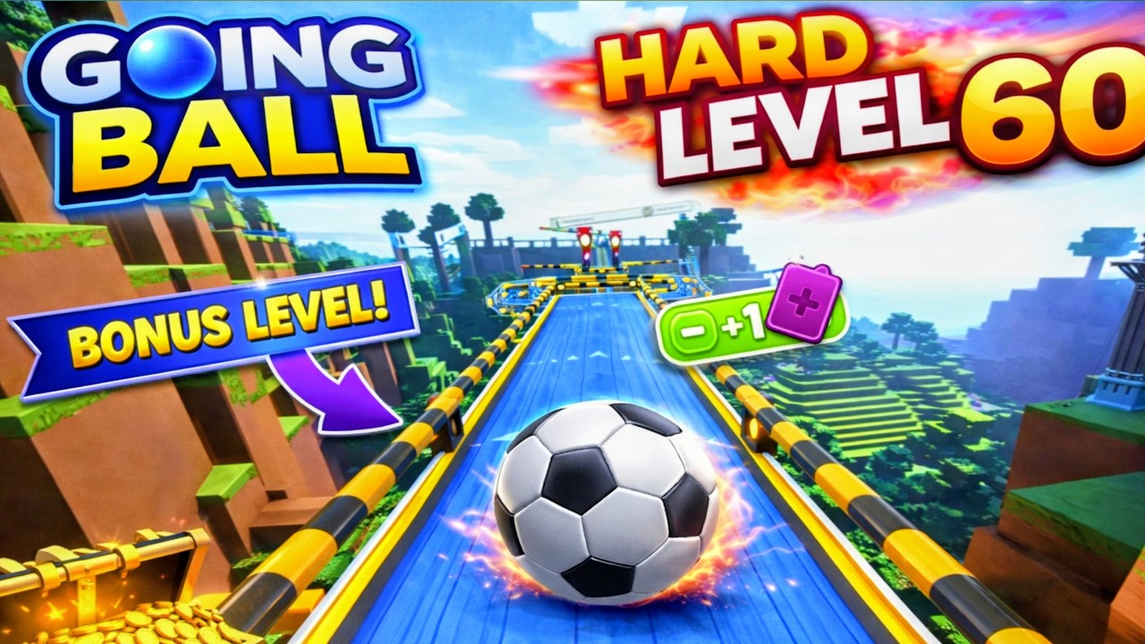 Going Ball Live 🔴 Level 65 Hard Challenge Super speed ASMR Ball | Day  7