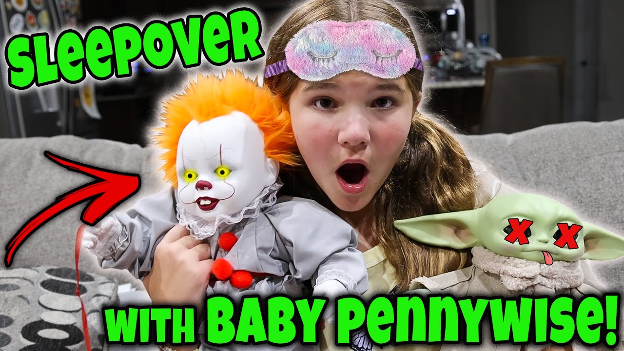 Sleepover With Baby Pennywise! He Was Mean To Baby Yoda