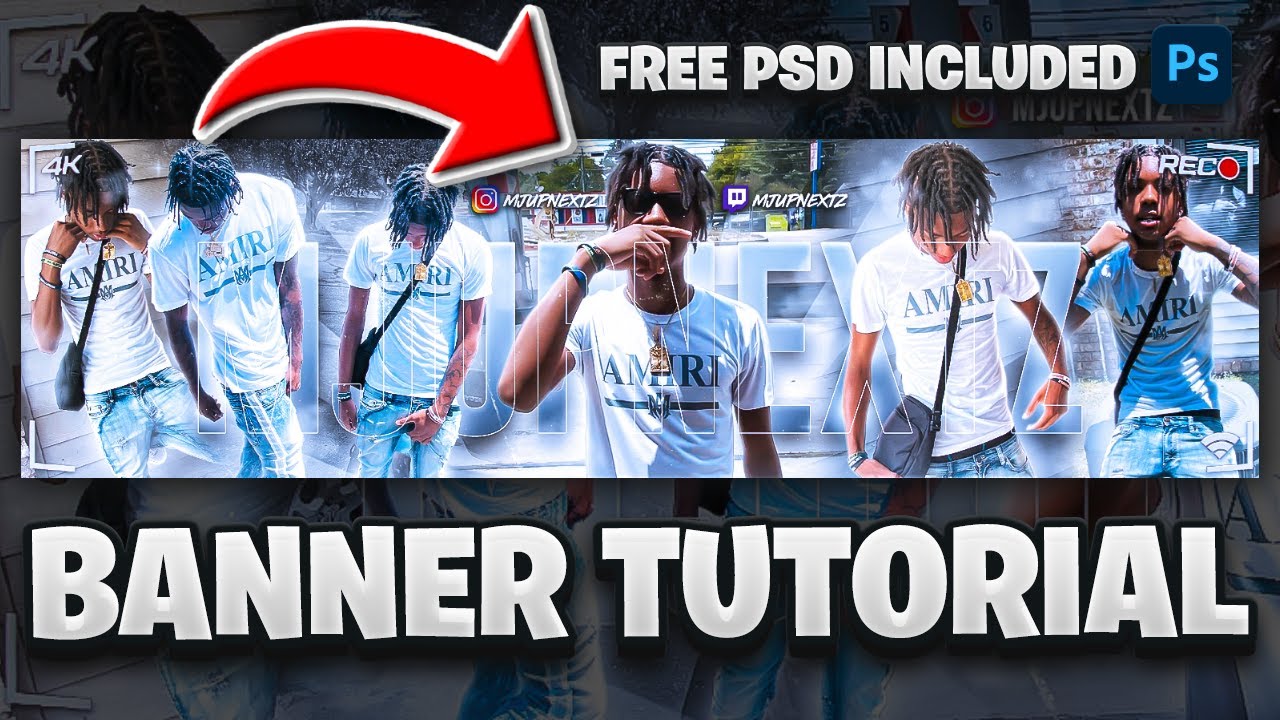 Photoshop Tutorial: How To Make IRL YouTube Banners + FREE PSD! BEST In-Depth IRL Banner Tutorial!