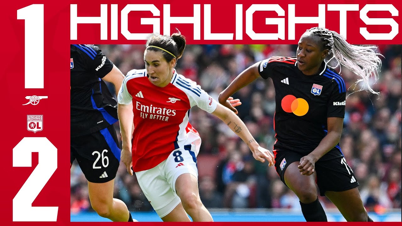 Still all to play for in France 💪 | HIGHLIGHTS | Arsenal Women 1-2 Lyon | Caldentey | UWCL
