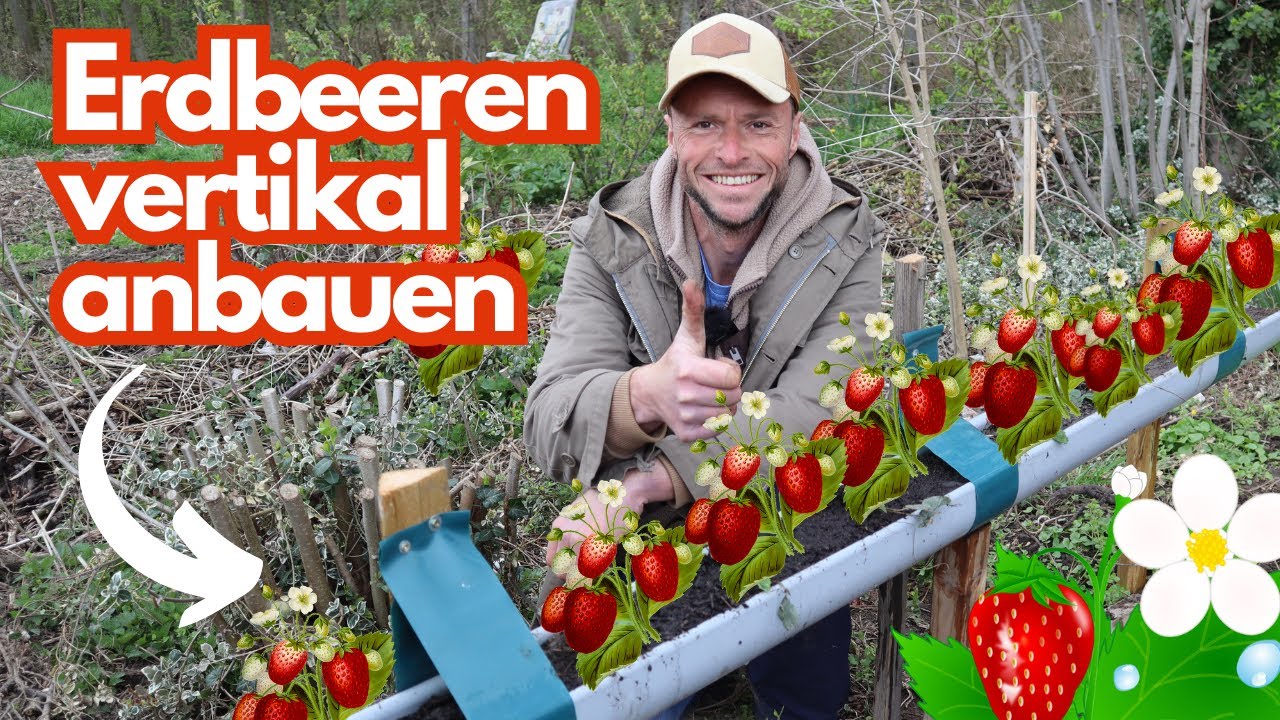 Erdbeeren in der Dachrinne pflanzen 🍓Kreative Idee für Balkon, Terrasse & Garten.