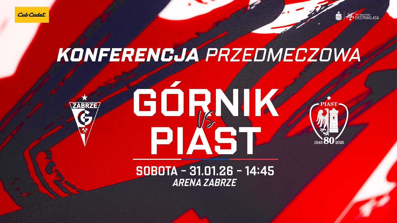 Konferencja prasowa przed meczem Górnik Zabrze - Piast Gliwice