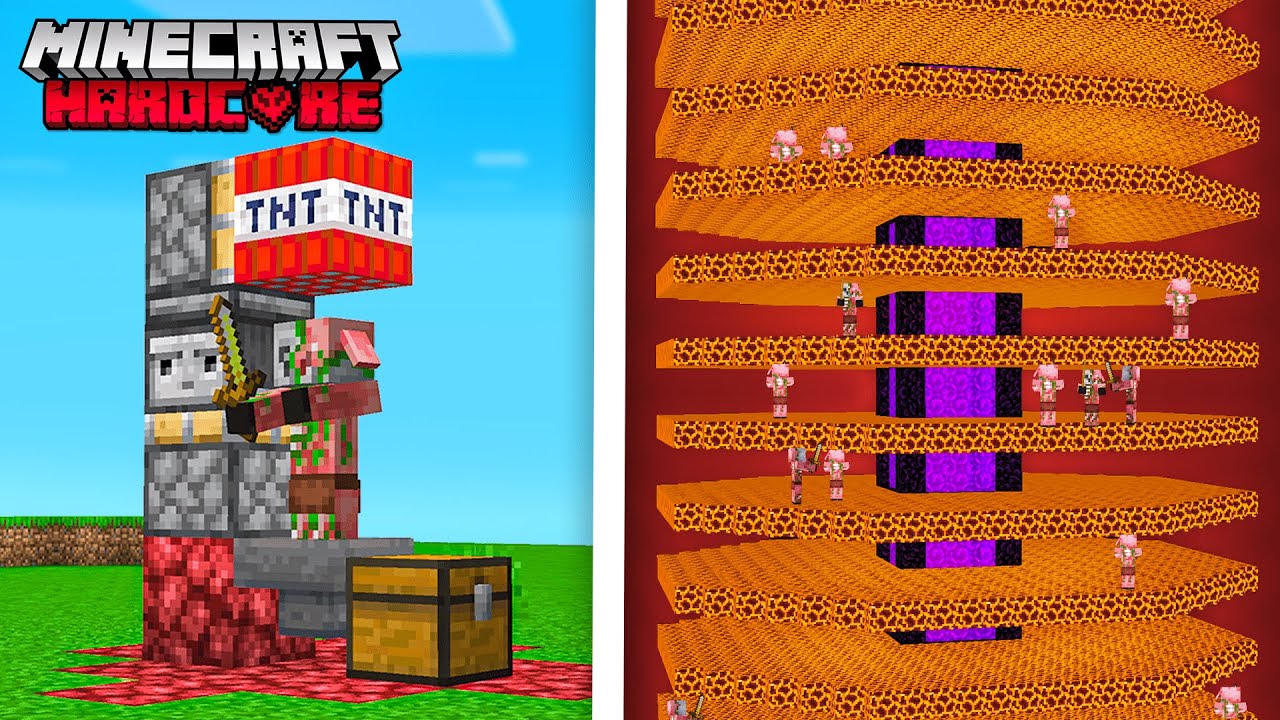 J'ai construit la FERME à OR ULTIME sur Minecraft Hardcore