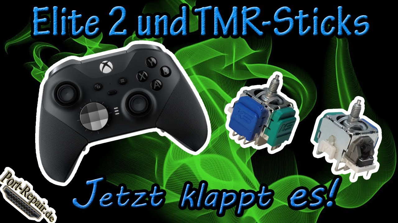 Xbox Elite 2 Controller auf TMR Sticks umrüsten [Stickdrift] [Port-Repair]