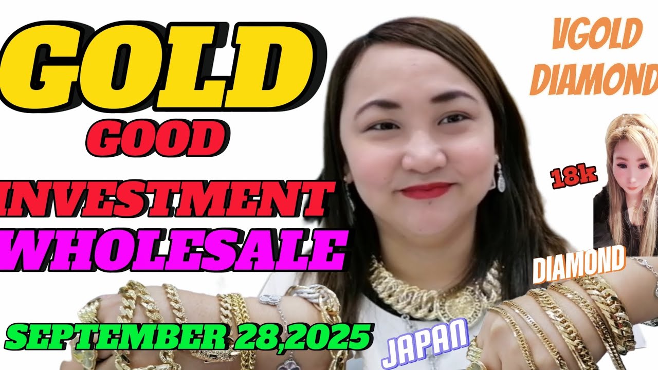 GOLD GOOD INVESTMENT WHOLESALE SEPTEMBER 28,2025 VGOLD DIAMOND #goldjewellery #gold #jewelry #jewel