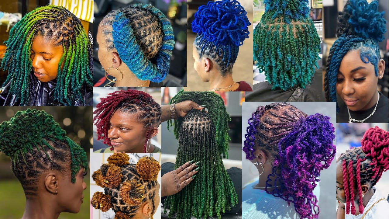 65 Extremely Colourful, Unique & Stylish Dreadlocks Hairstyles Idea for Black Women 
