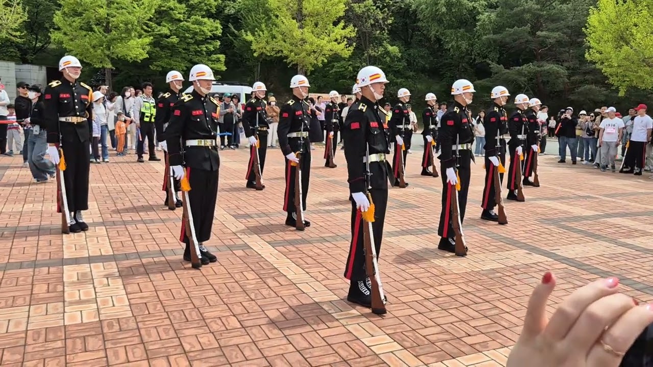 이순신 축제 해병대 의장대 공연 현충사에서#해병대#해병대의장대#이순신축제