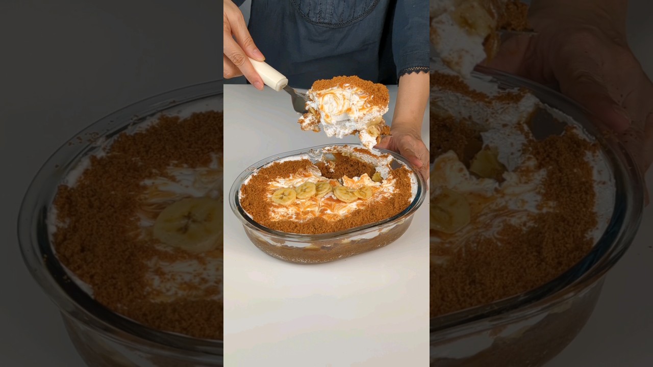 *NO BAKE* BANOFFEE PIE RECIPE| HOW TO MAKE BANOFFEE PIE AT HOME #shorts