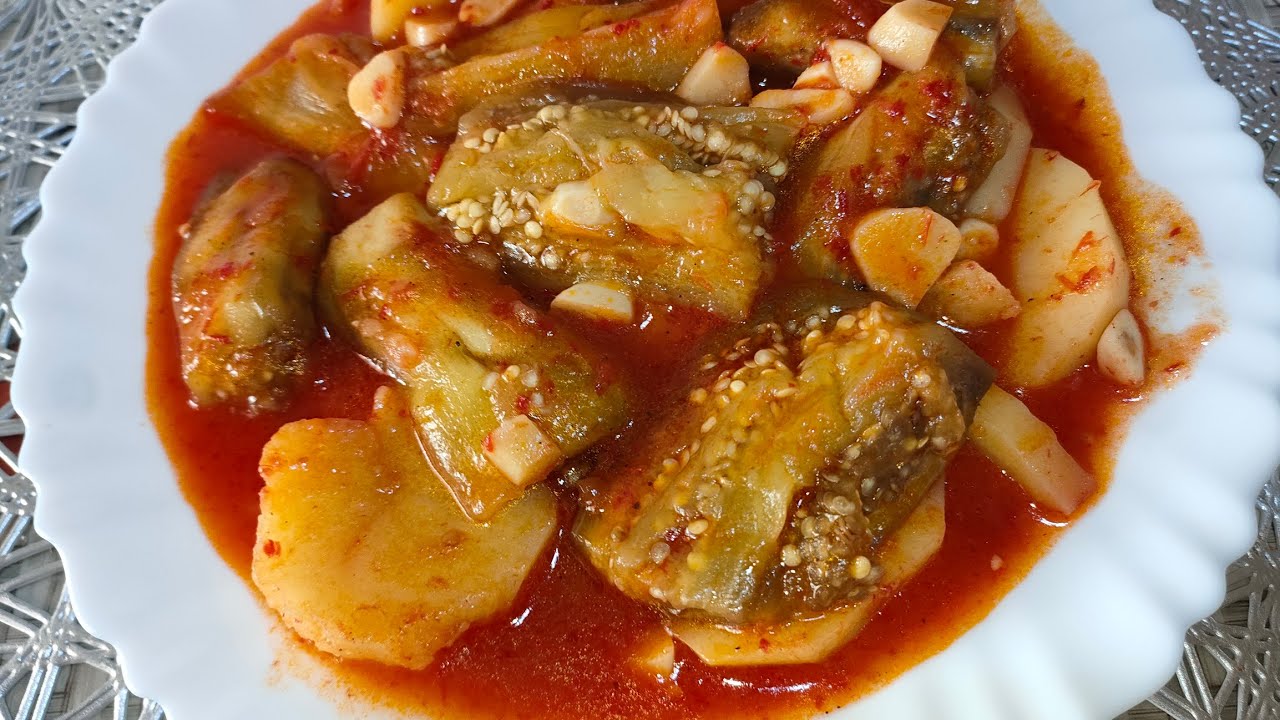 شطيطحة بطاطا🥔 بالبادنجان 🍆وصفة الجدات وبنة زمان إقتصادية مجمرة وبزاف بنينة