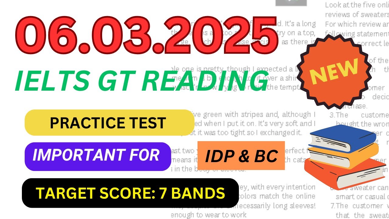 ielts reading practice test 2025 with answers | 6 march 2025