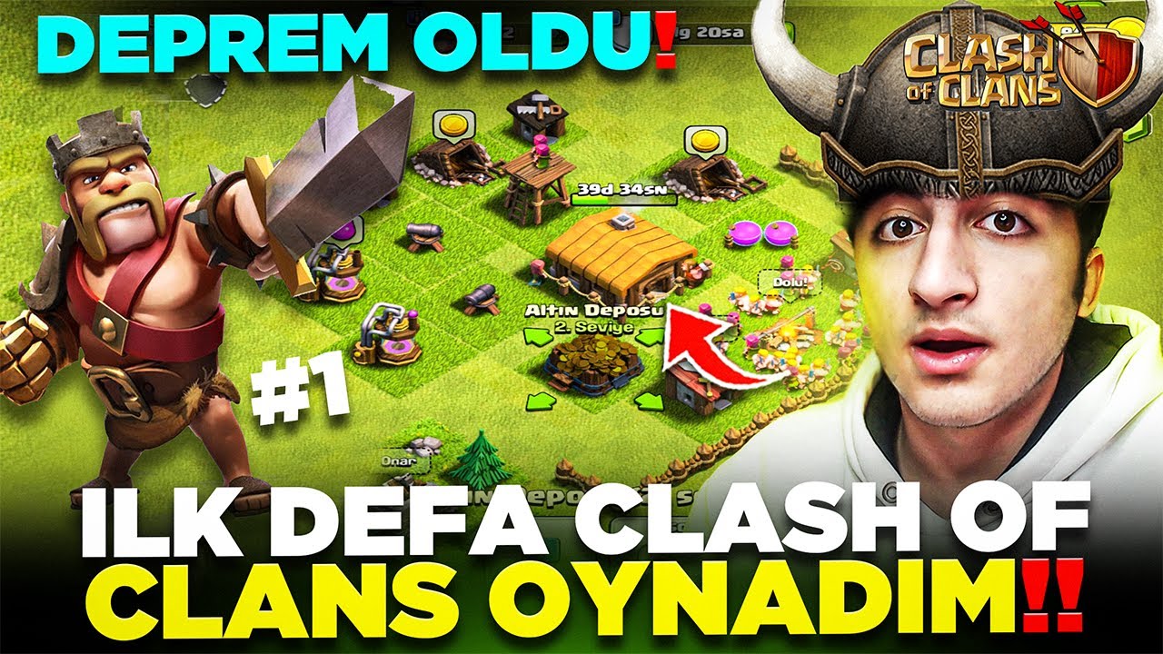 CLASH OF CLANS OYNARKEN DEPREM OLDU!