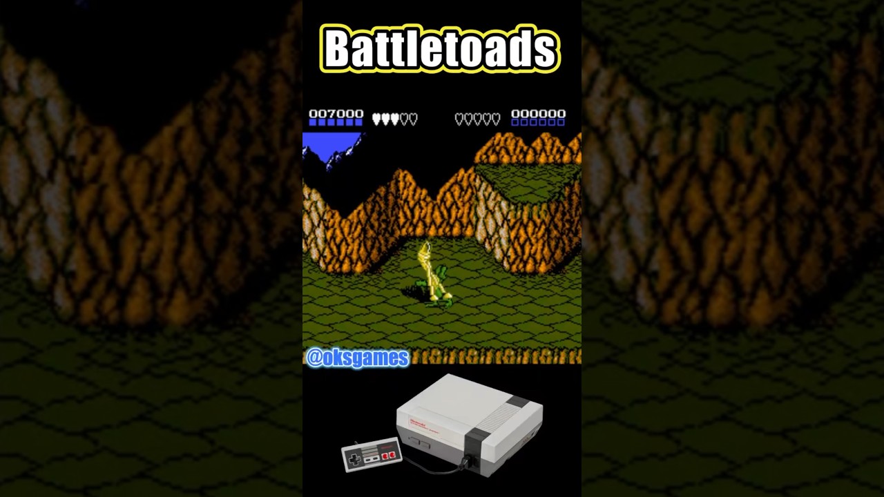 BATTLETOADS NES.   #battletoads #nes #shorts
