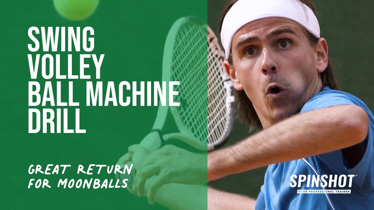 Spinshot Tennis Ball Machine Swing Volley Tennis Training Drill