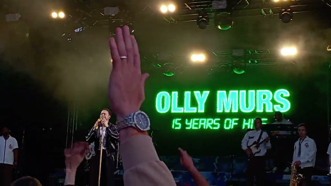 Olly Murs performs at Blackpool Illuminations switch on 2025 