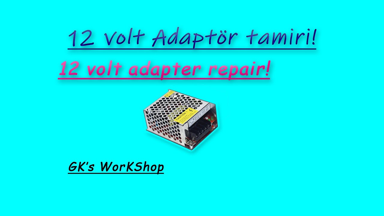12 volt adaptör tamiri ✅, 12 volt adapter repair