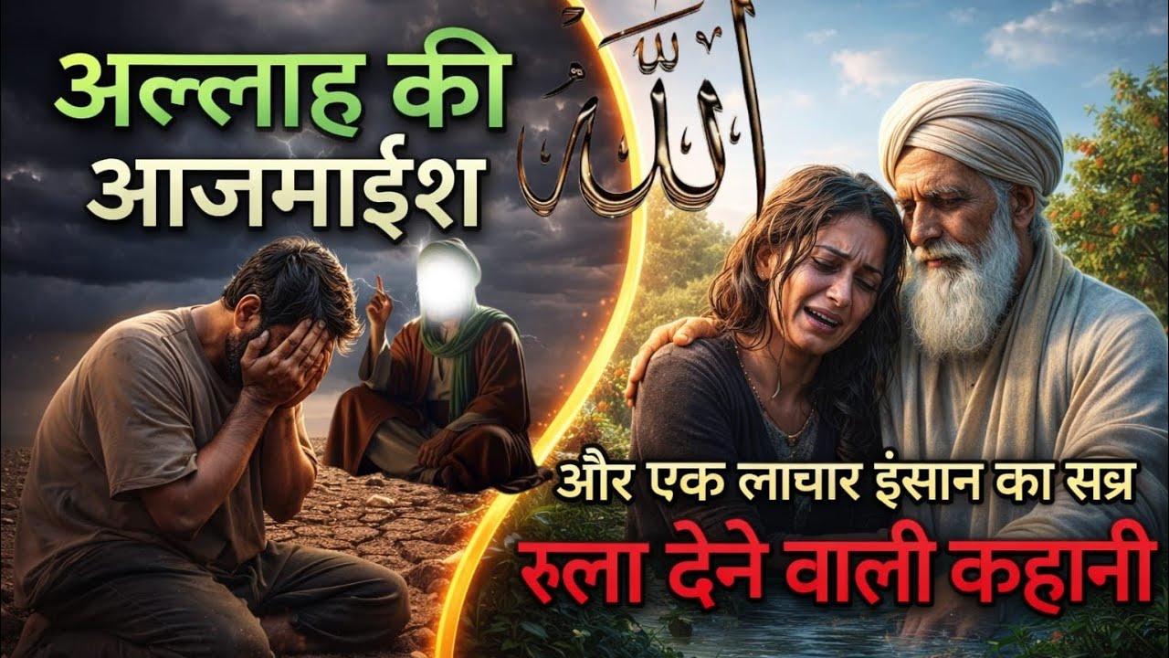 अल्लाह की आजमाइश और एक बेबस इंसान का सब्र ये कहानी आपको रुला देगी