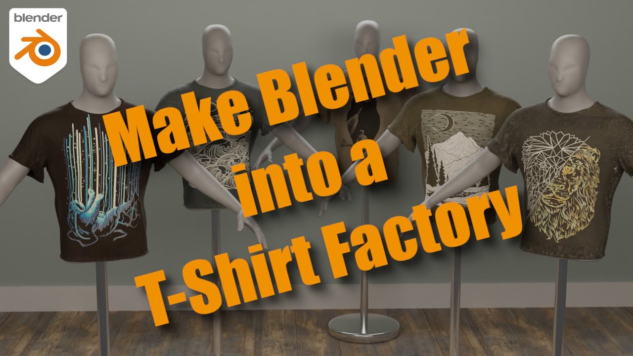 Смоделируйте футболку в Blender с помощью модификатора ткани — это проще, чем вы думаете