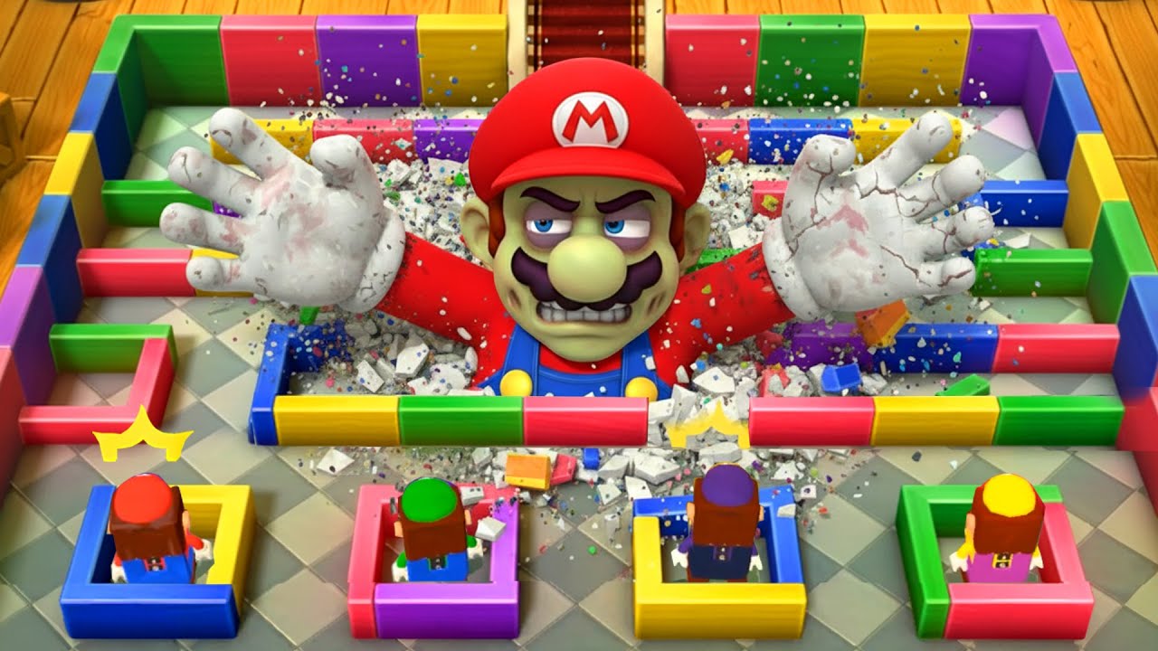 【マリオパーティ10】すべてのミニゲームバトルマリオVsルイージVsワルイージVsワリオ (最強CPUたつじん)