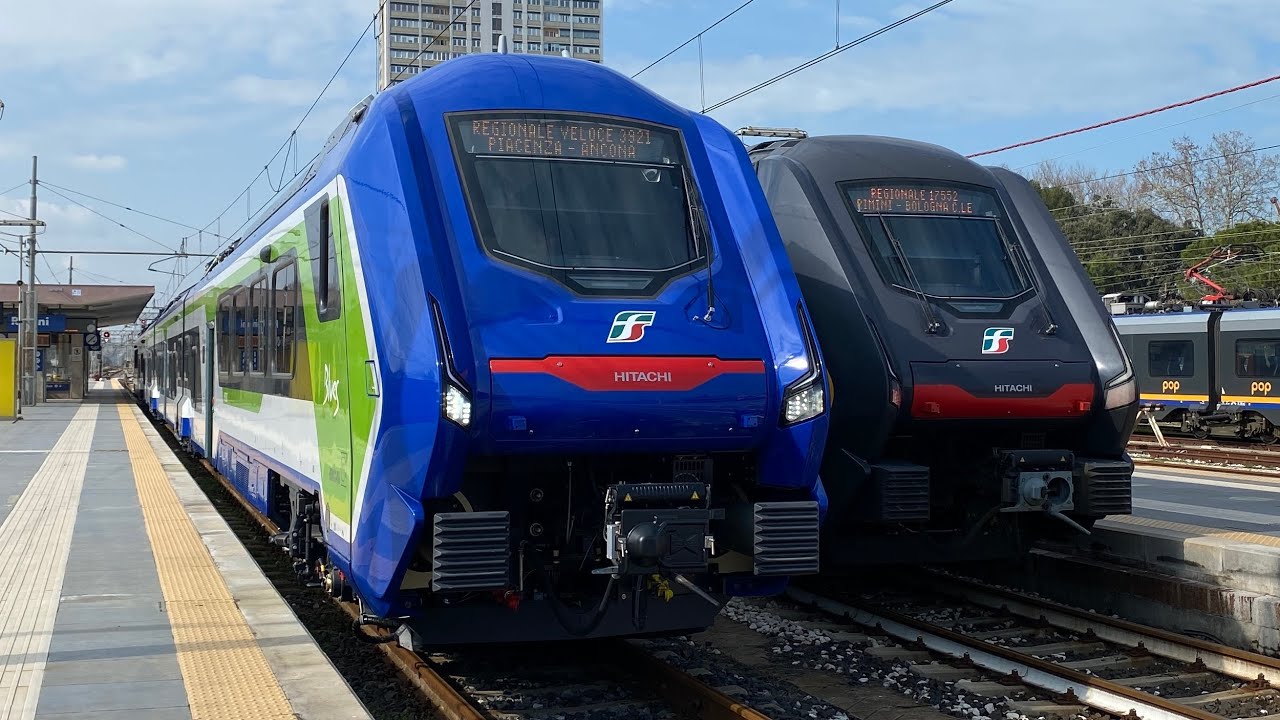 TRENI MERCI E PASSEGGERI in transito tra le stazioni di Rimini e CASTELBOLOGNESE!