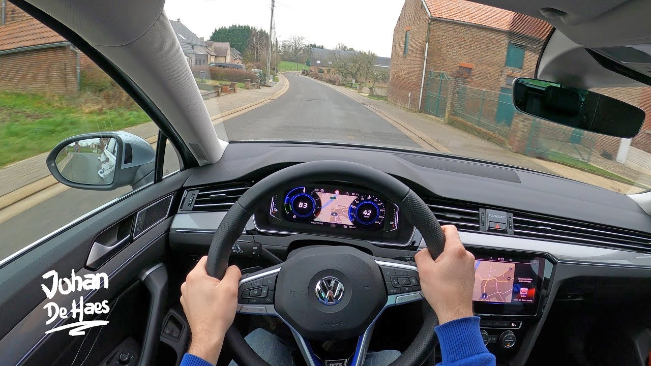 2020 VW PASSAT VARIANT GTE 218 HP POV TEST DRIVE