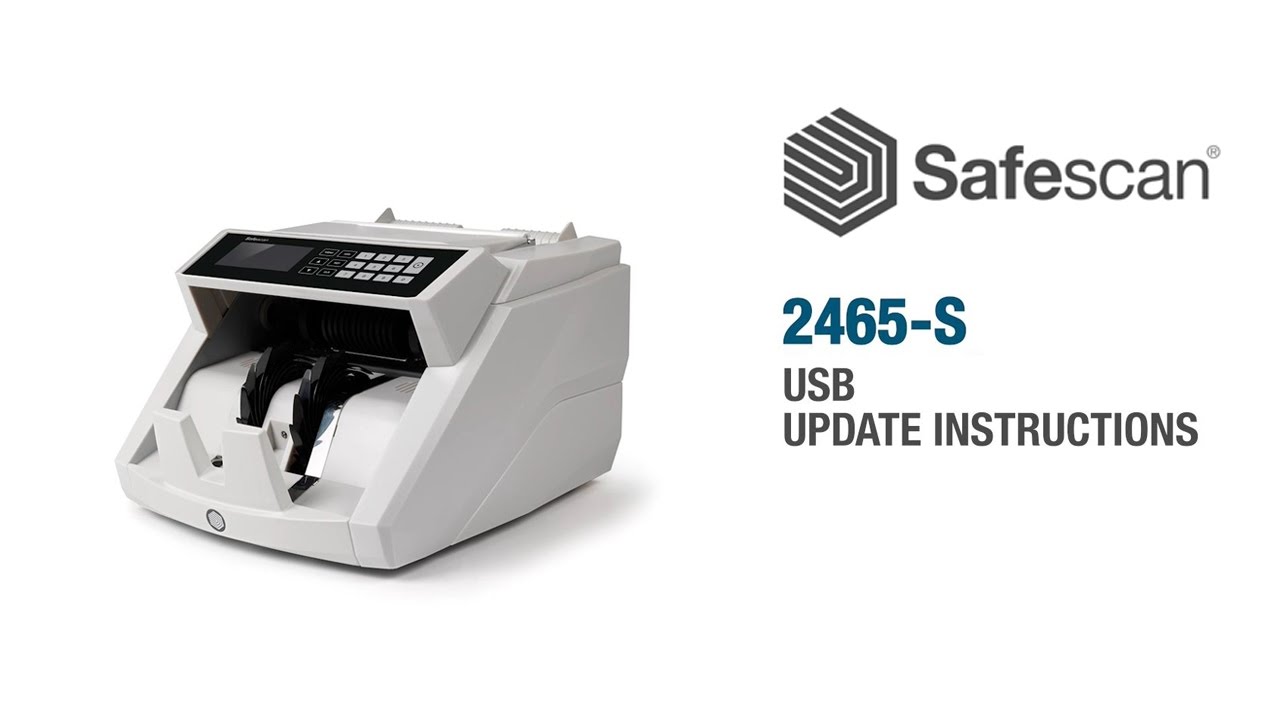 Safescan 2465-S USB Update Instructions | English