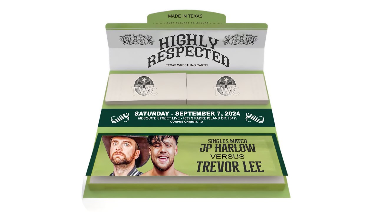 Trevor Lee vs. JP Harlow [FULL MATCH] | TWC Presents: HIGHLY RESPECTED