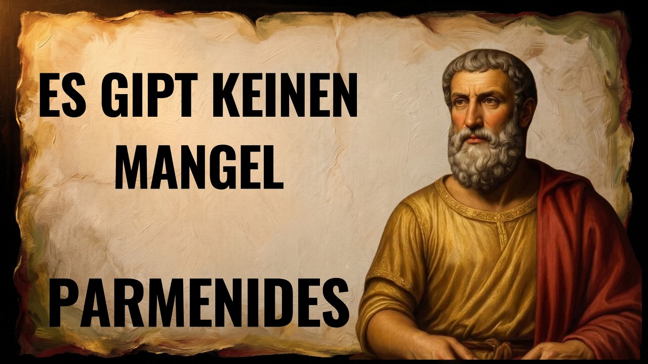 Wer ist Parmenides ?  Die Revolution des Das Sein ist - Der Wendepunkt der Philosophie