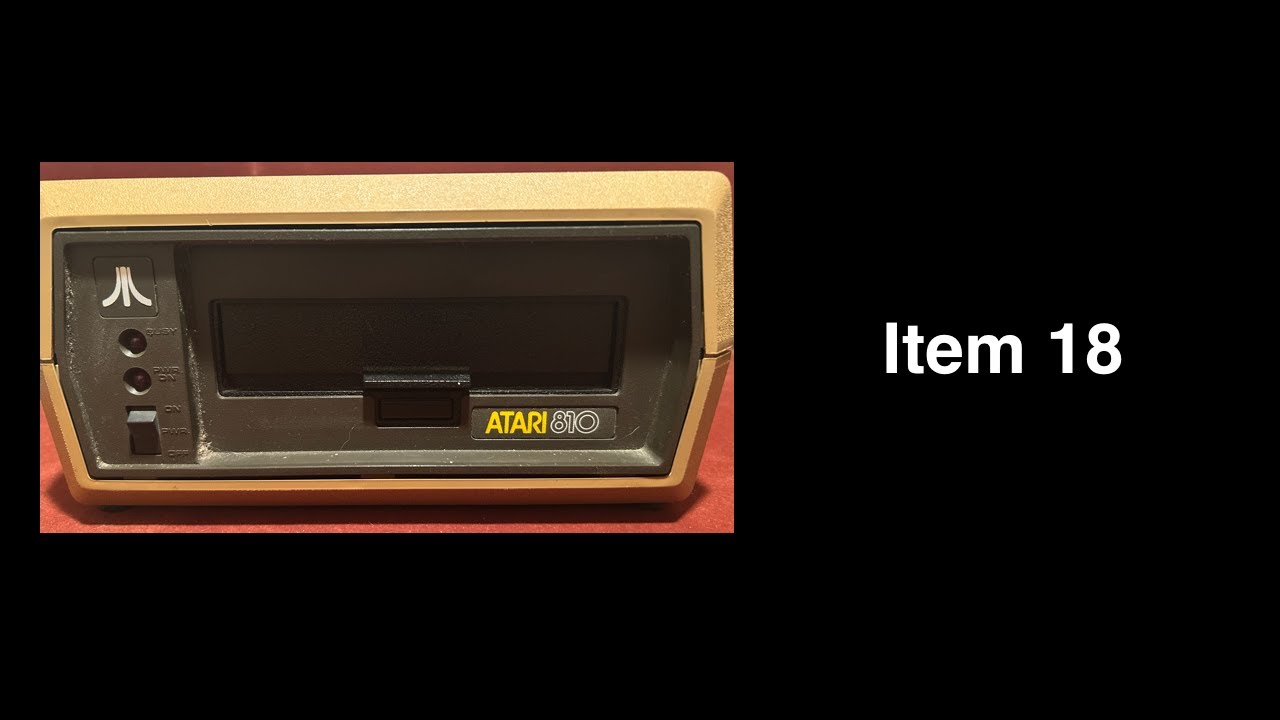 Item 18: Atari 810 Floppy Drive 1980