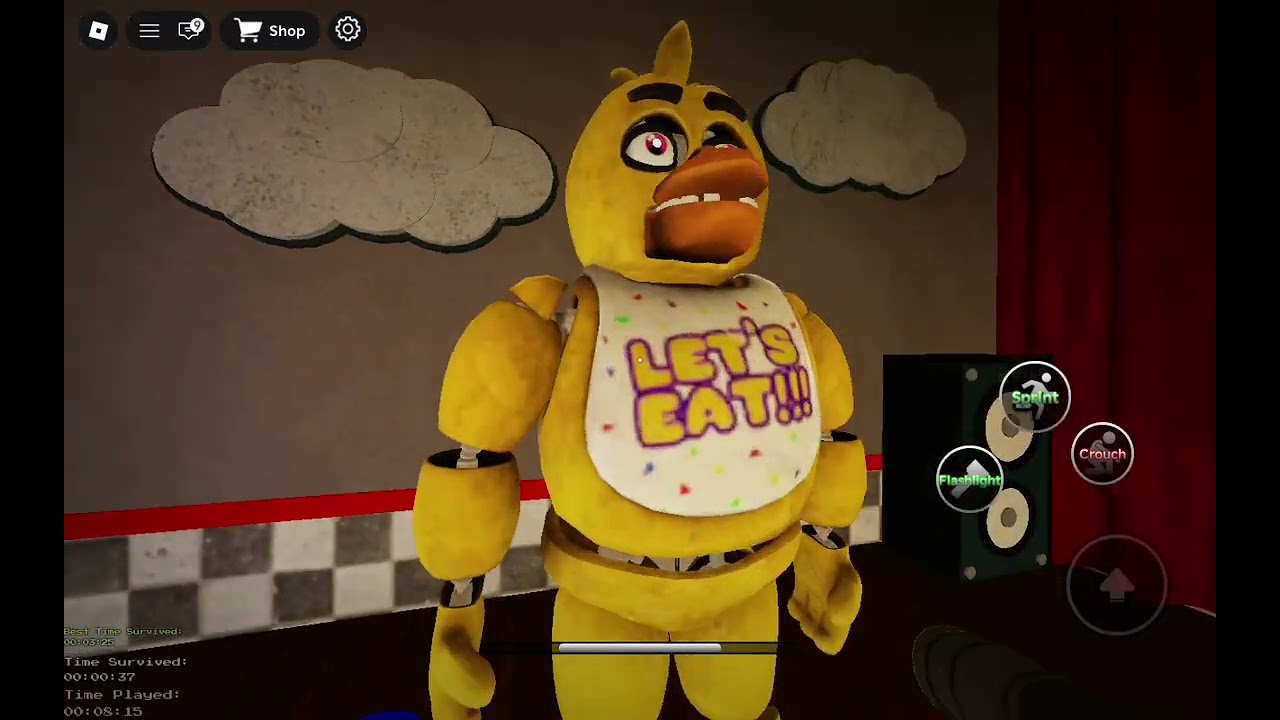 Playing foxy from fnaf doom