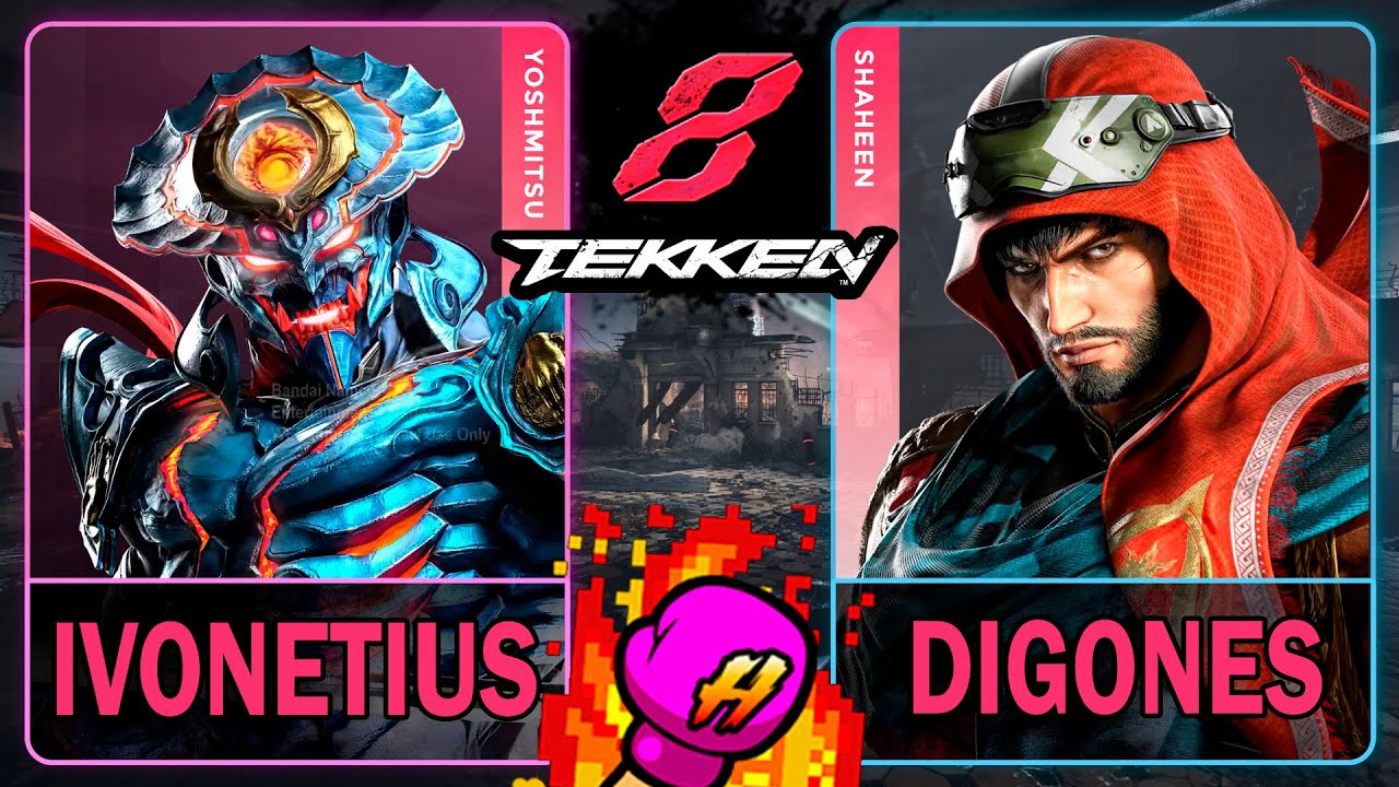Tekken 8 Ivonetius (YOSHIMITSU) VS Digones (SHAHEEN) 🥊 鉄拳8 🥊 4K 60ᶠᵖˢ 🥊 T8 🥊 TK8 🥊 #tekken