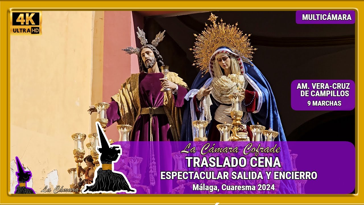 TRASLADO CENA 2024. SALIDA IGLESIA SANTO DOMINGO Y ENCIERRO CASA HERMANDAD. MULTICÁMARA 4K