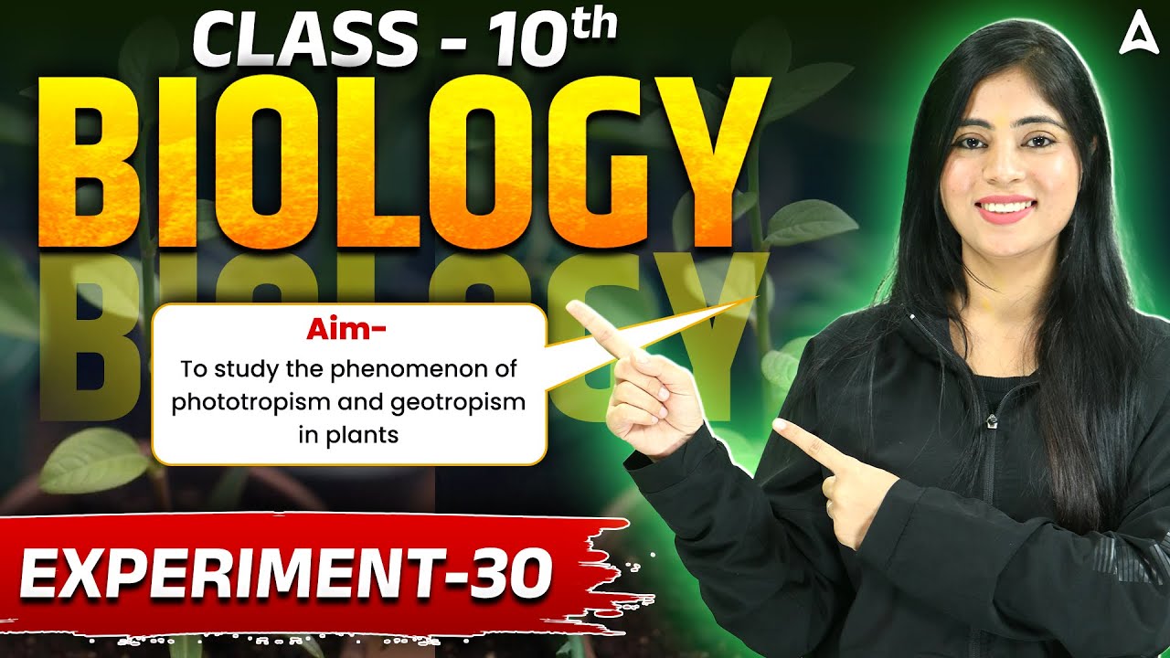 Class 10 Biology Experiment 30 | To study the phenomenon of phototropism and geotropism in plants