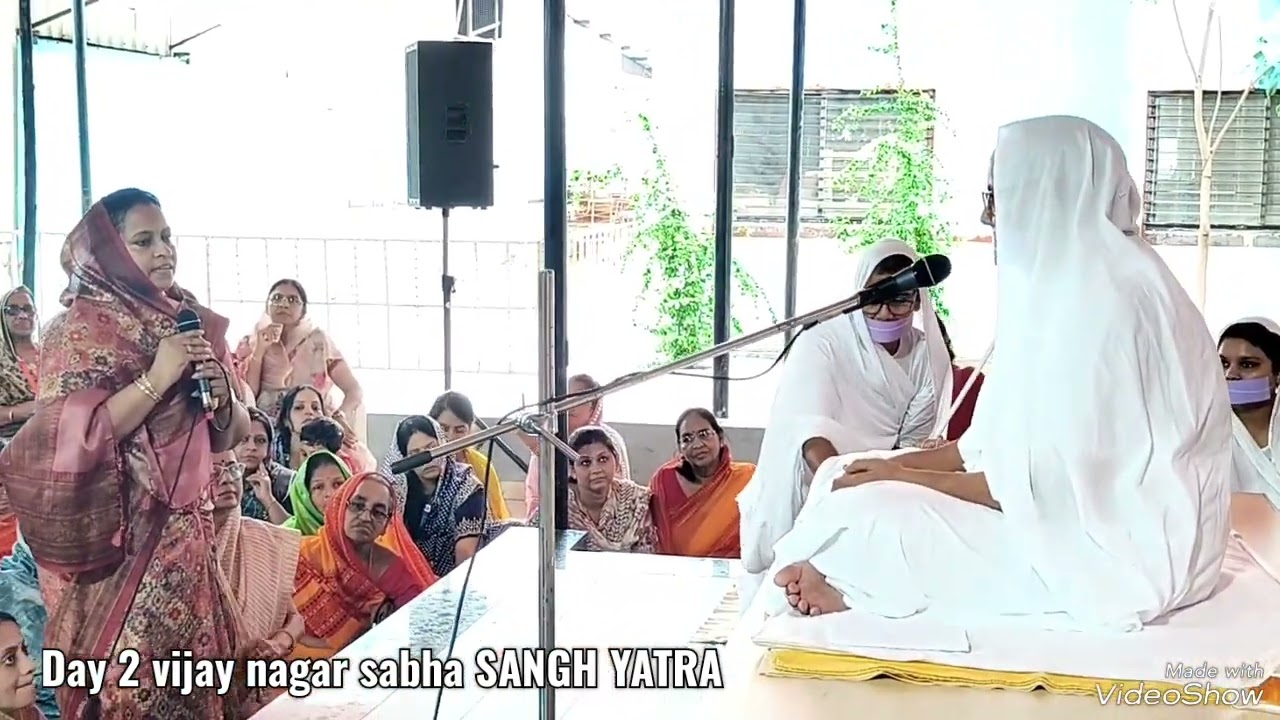 Terapanth sabha vijaynagar sangh yatra Surat day 2 sponsor Sayar Hiralal ji maloo sanyojak Rajesh