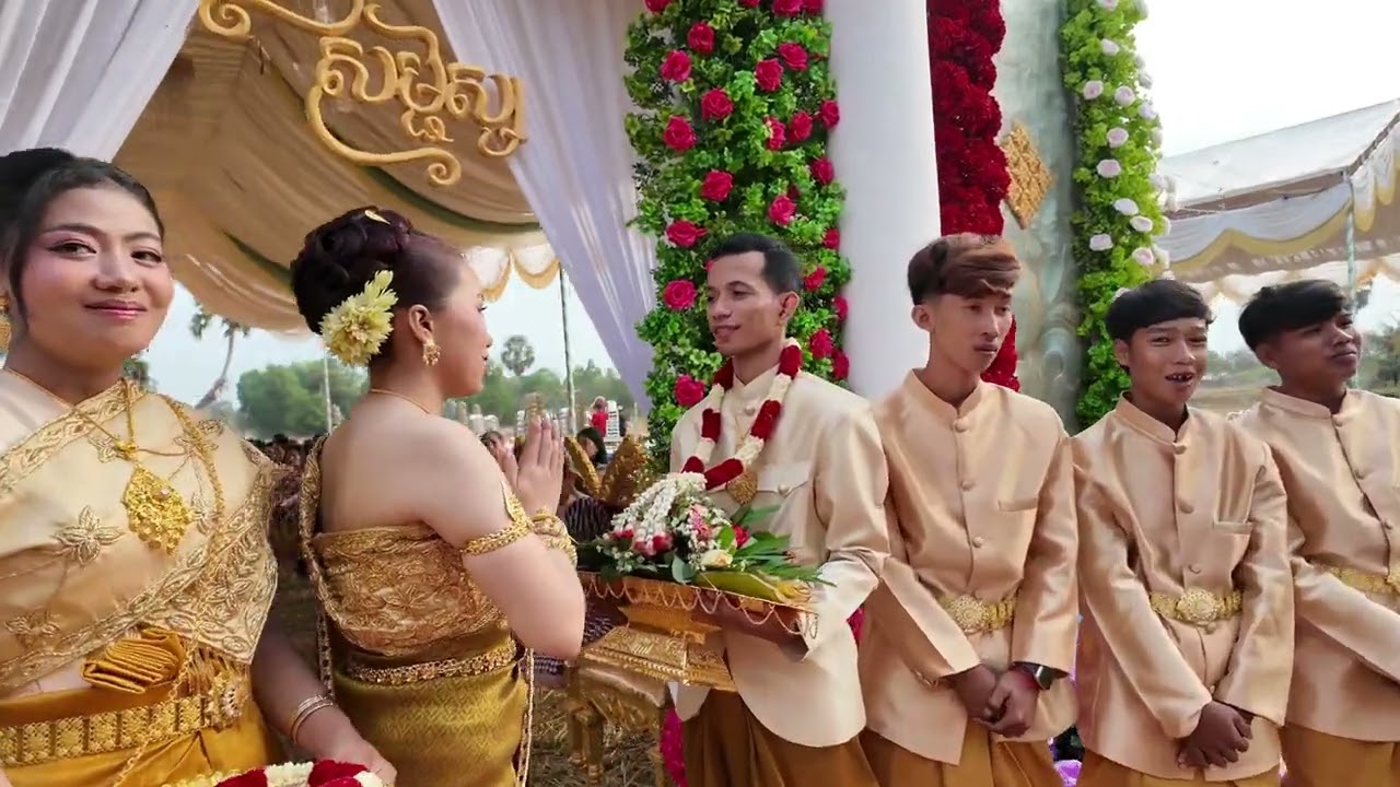Khmer Traditional Wedding | ពិធីអាពាហ៏ពិពាហ៍តាមប្រពៃណីខ្មែរខាងទឹកដីកំពត ស្រុកបន្ទាយមាស (ខាងព្រៃរោង)