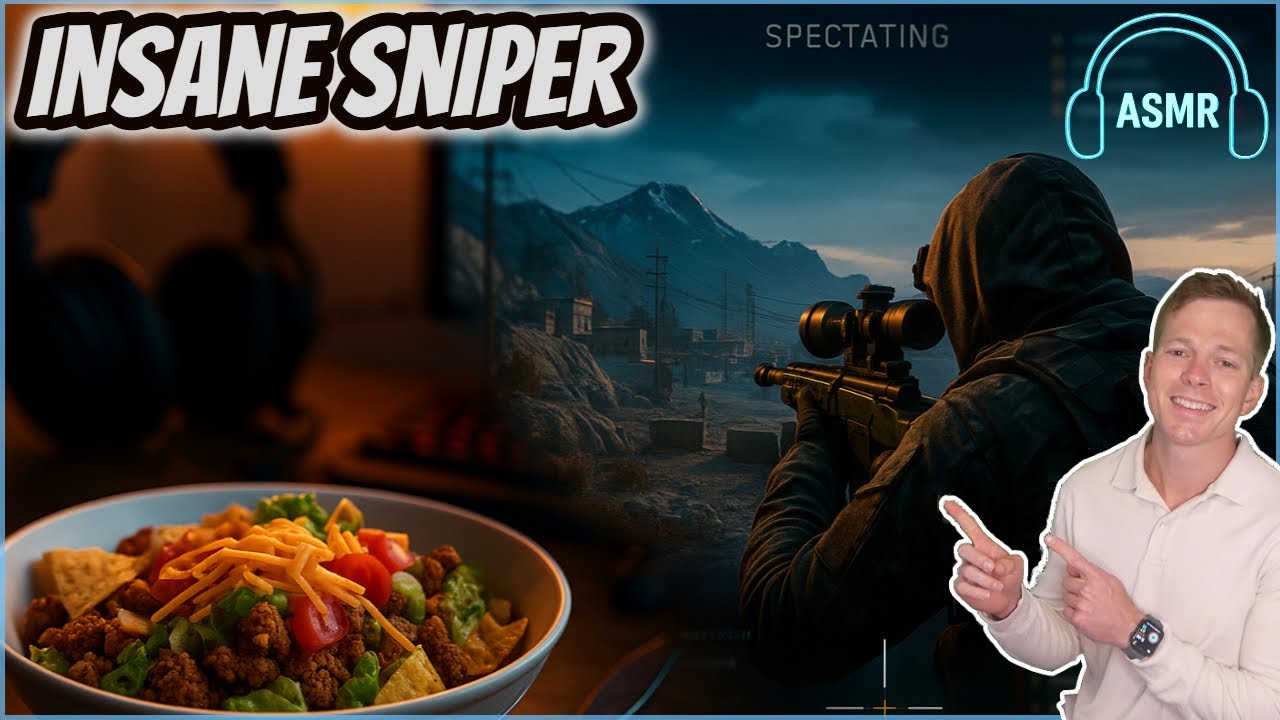I Was Just Eating... Then This Sniper Showed Up | Warzone ASMR Spectating