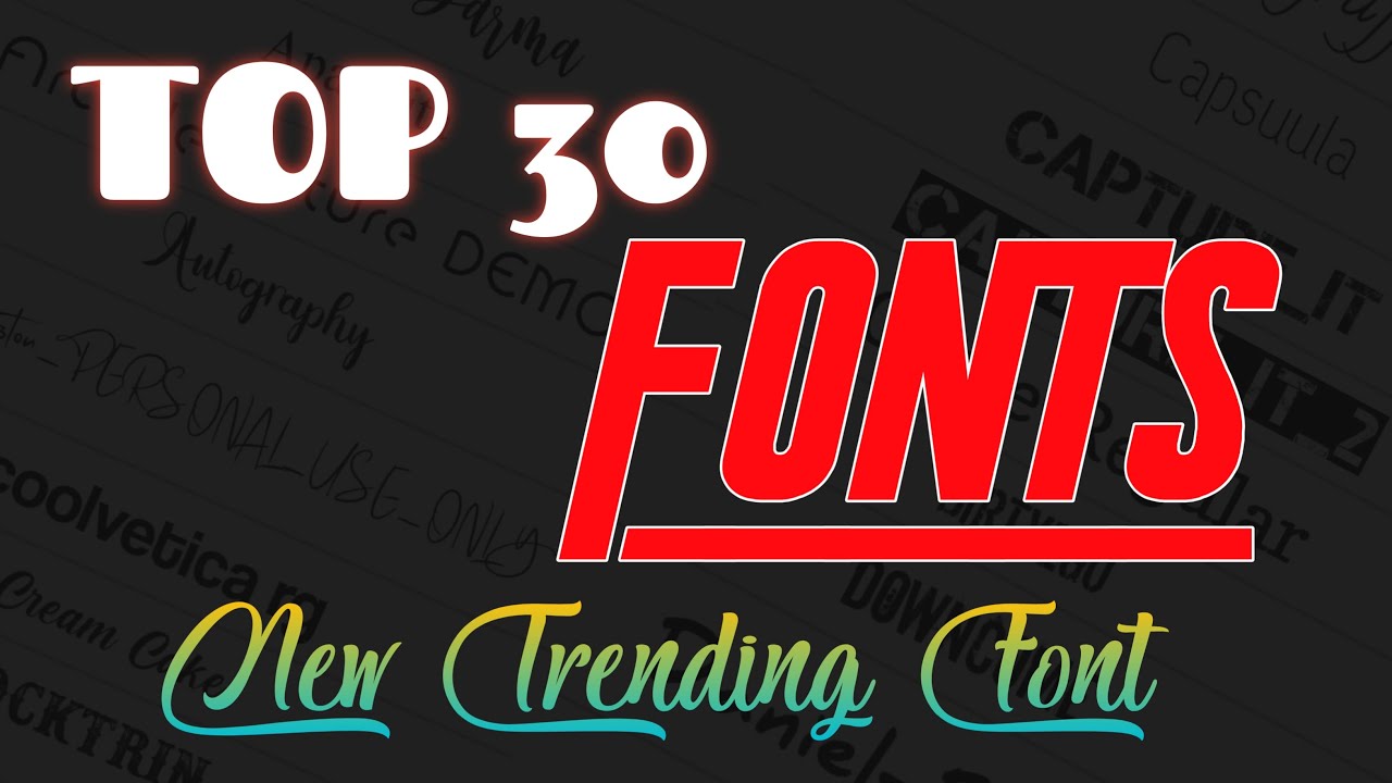 New trending fonts. Top30 fonts. Latest trending fonts for Alight motion & Pixellab. Trending fonts.