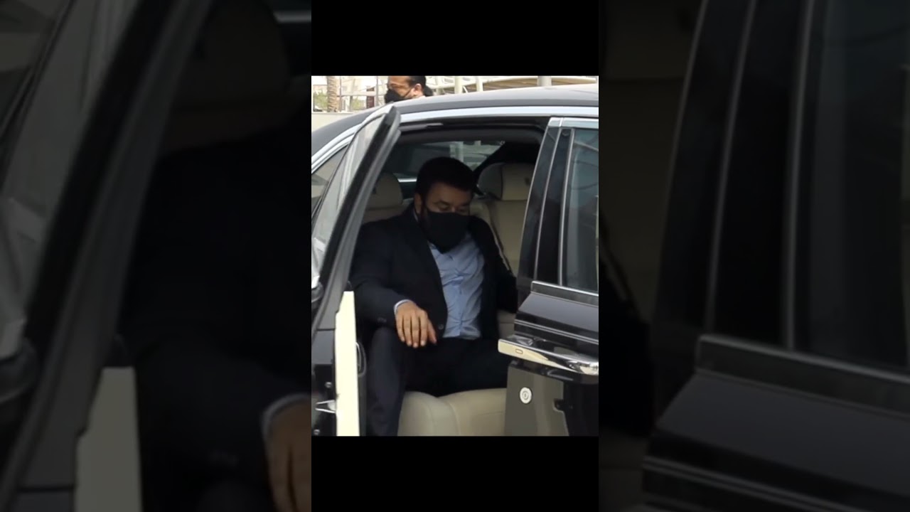 mohanlal rolls royce car mass entry || lalettan || like subscribe 🔔