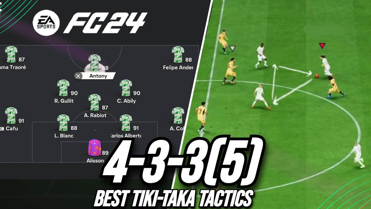THE BEST TIKI-TAKA FORMATION! Best 433(5) Custom Tactics EA FC 24