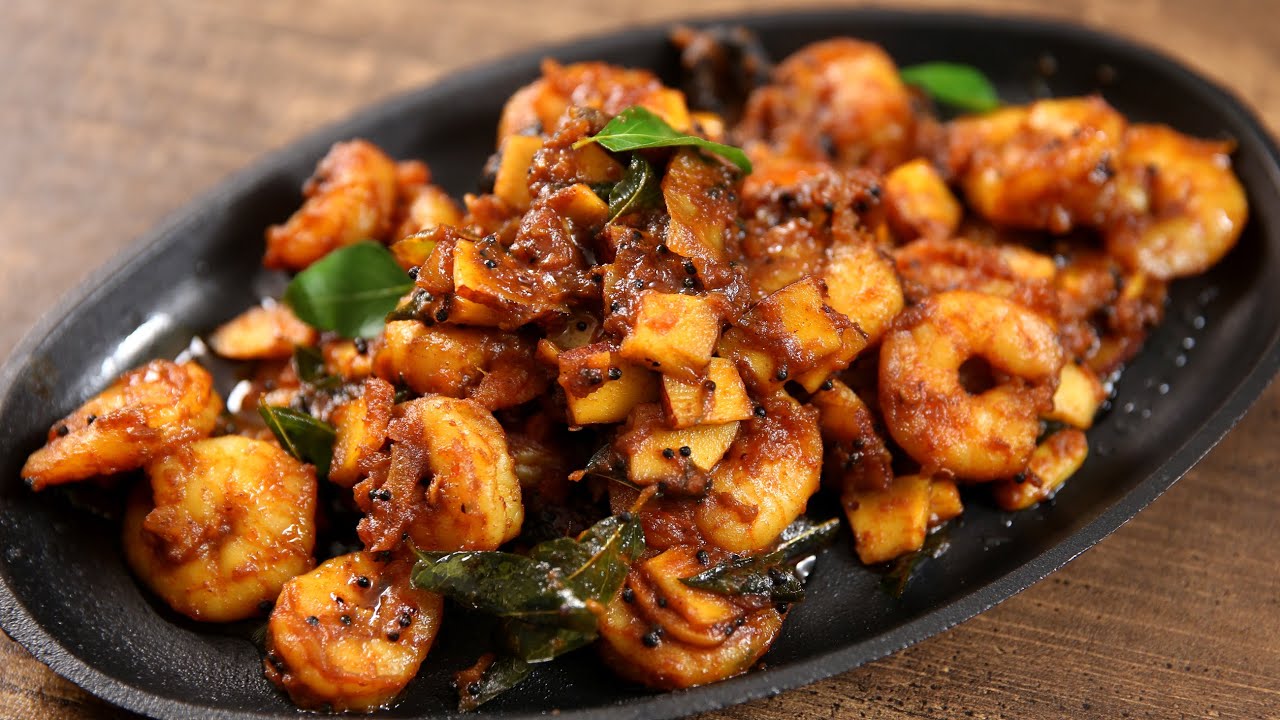 Prawns & Coconut Fry  | How To Make Prawns Fry | Spicy Fried Prawn dish | Masala Trails