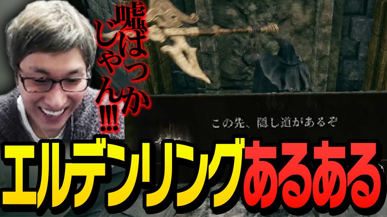 道中に残された他プレイヤーからのメッセージに翻弄されるスタヌ【エルデンリング】