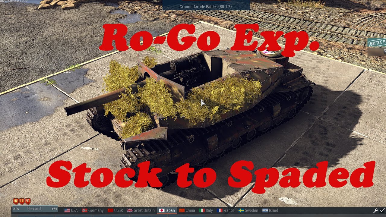 War Thunder Ro Go Exp Stock to Spaded