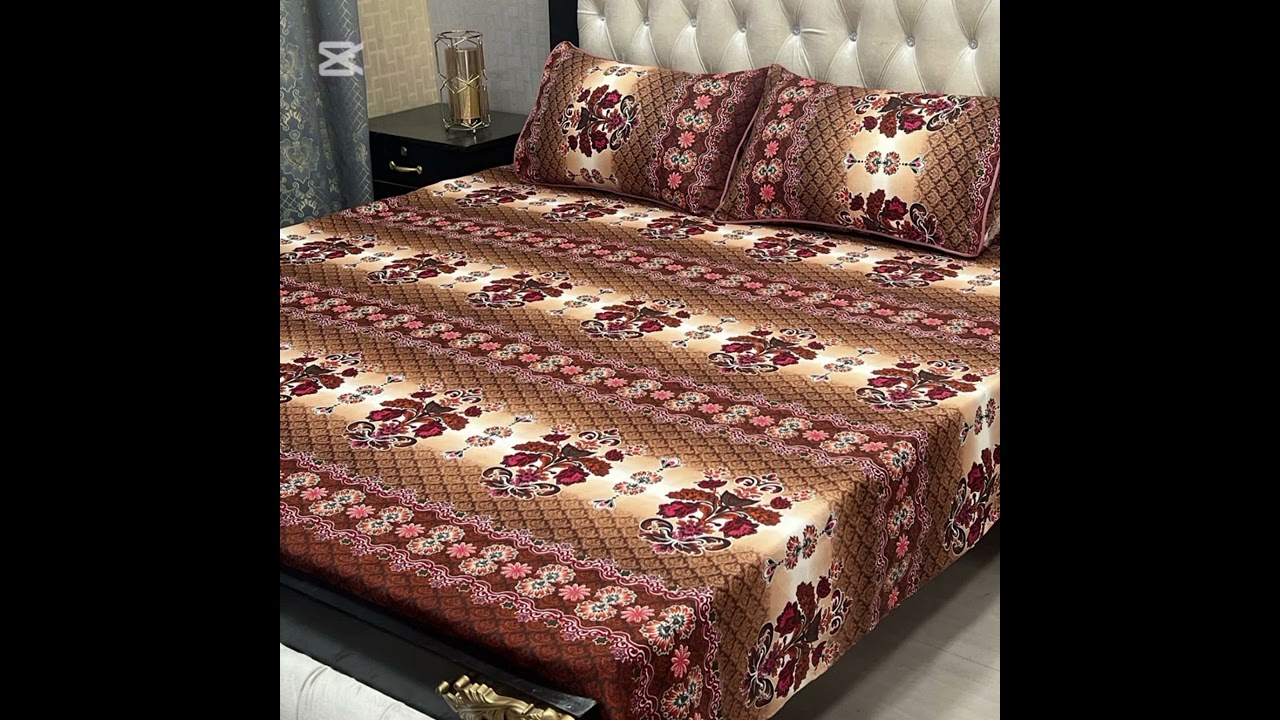 #bedsheets different design unique color's king size #order now👍👍👍