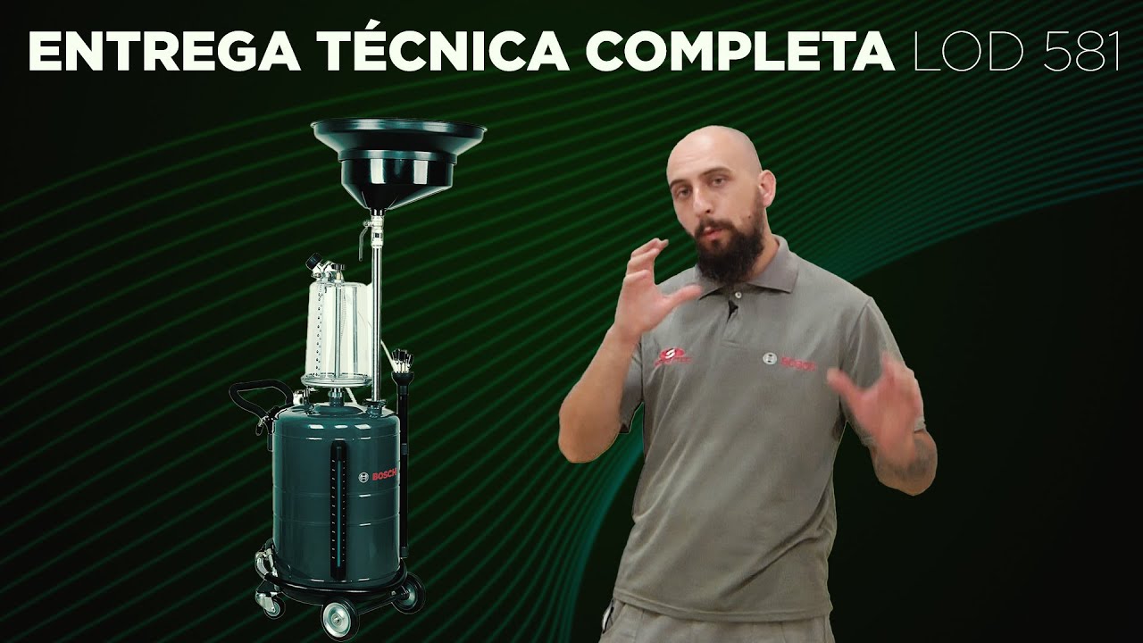 ENTREGA TÉCNICA COMPLETA DO LOD 581 TROCA DE ÓLEO A VÁCUO DA BOSCH