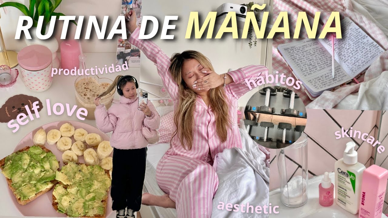 rutina de mañana 🍵☀️🎀 ( vlog + self-love + hábitos, autocuidado, skincare ) ⋆౨ৎ˚⟡˖ ࣪