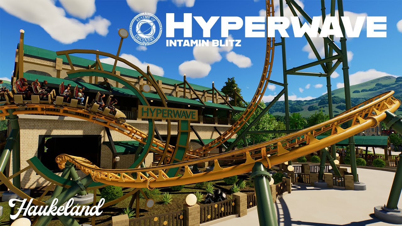 Hyperwave - Planet Coaster 2 (Интервальная съёмка + POV + Чертеж)